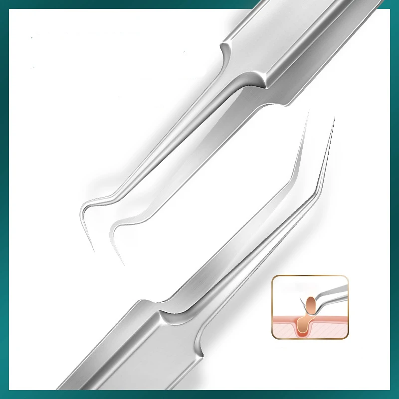 Ultra-fine No. 5 Cell Pimples Blackhead Clip Tweezers Beauty Salon Special Scraping & Closing Artifact Acne Needle Tool precision tweezers,tweezer tool,pimples blackhead tweezers,blackhead clip tweezers