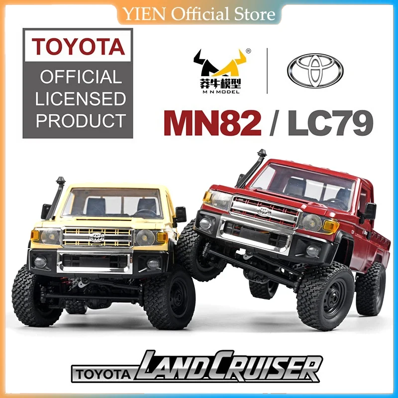 성인용 원격 제어 모델 자동차, Rc 클라이밍 오프로드 차량, 대형 픽업 트럭, WLtoys 선물, 2023 Mn82 1:12, 신제품