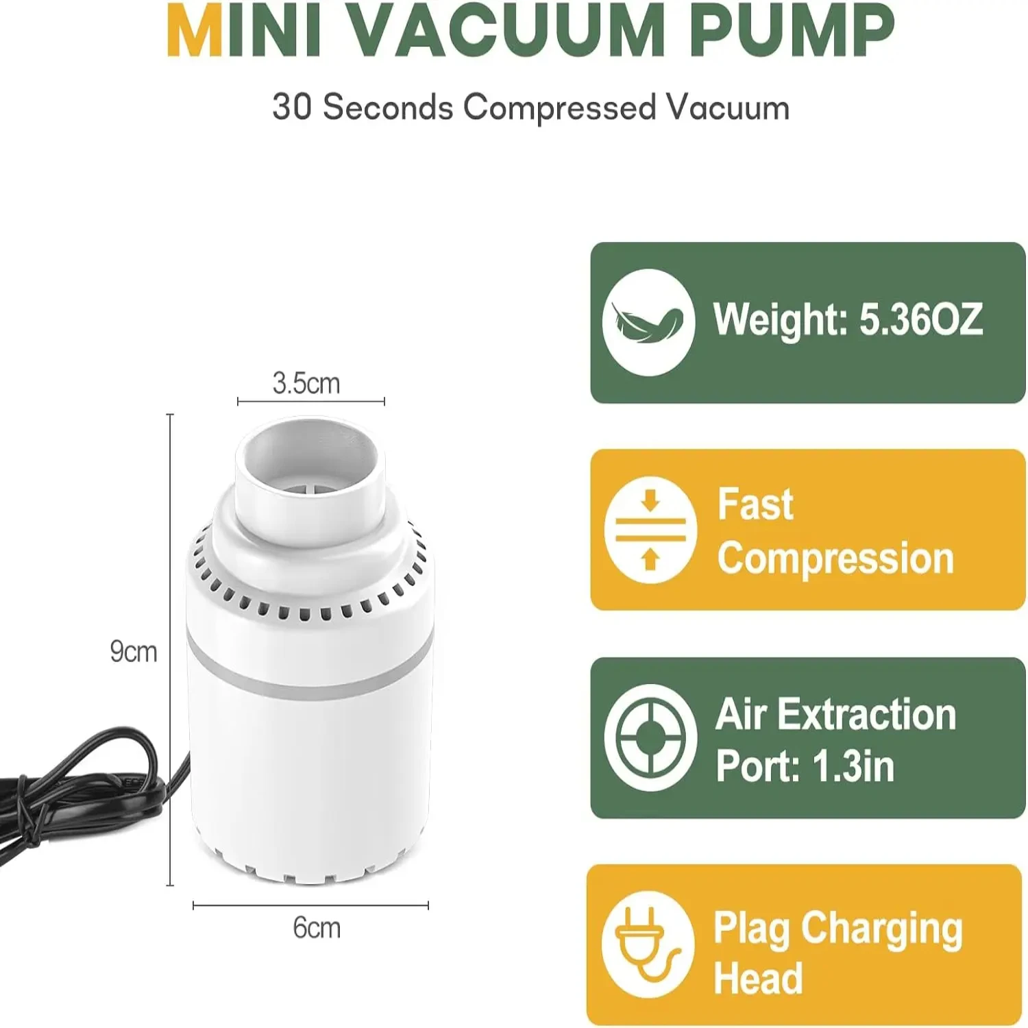 Vacuum Portable Air Vacuum Sealed Compression Strong Suction Force Sealer Machine