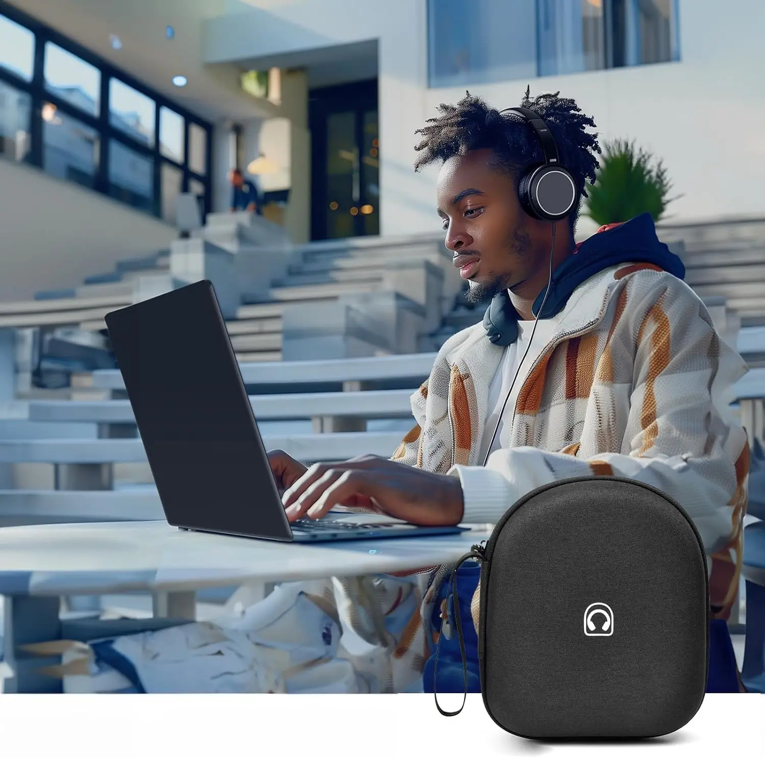 Durable Protective Headphone Case for Wireless Bluetooth On-Ear Headset