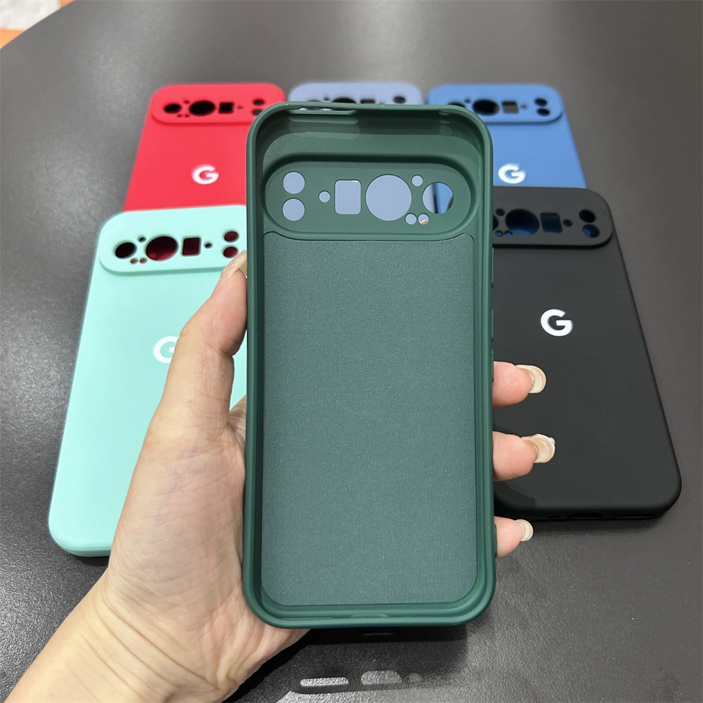 Premium Liquid Silicone Shockproof Back Cover with Lens Protection - Soft and Durable Case for Google Pixel 9 Pro XL
