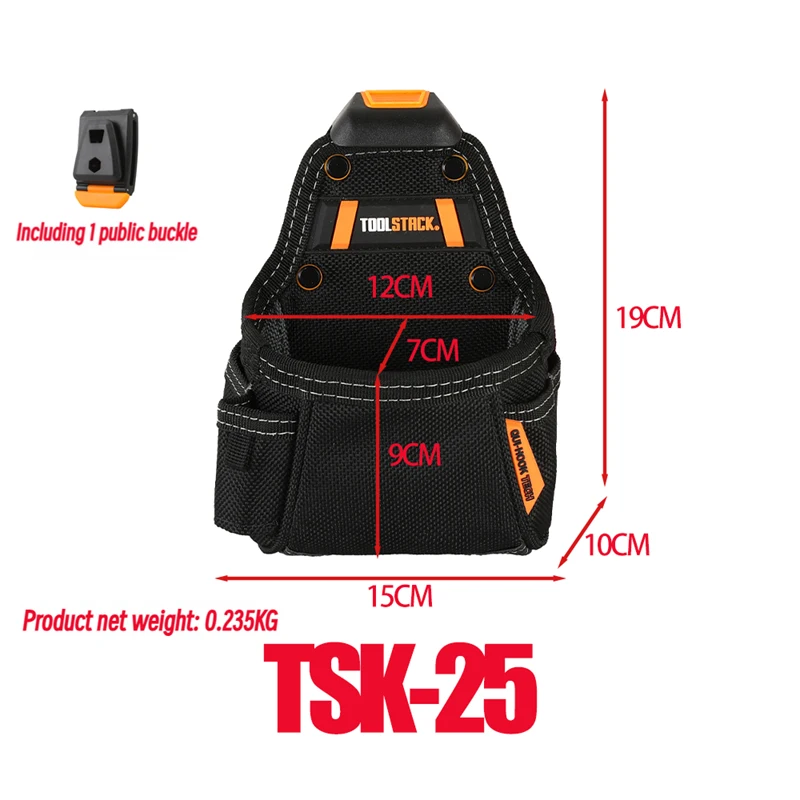 Пояс для інструментів TOOLSTACK, сумка на пояс зі швидкознімним кріпленням, міні-сумка для столяра, портативна сумка для молотка, викрутки, набір інструментів для обслуговування обладнання