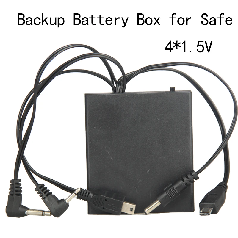 กล่องชาร์จฉุกเฉินแบบพกพา 1 ชิ้น กล่องแบตเตอรี่สำรองอเนกประสงค์ พร้อมระบบป้องกันการโจรกรรม สำหรับติดตั้งกับกุญแจประตู 1