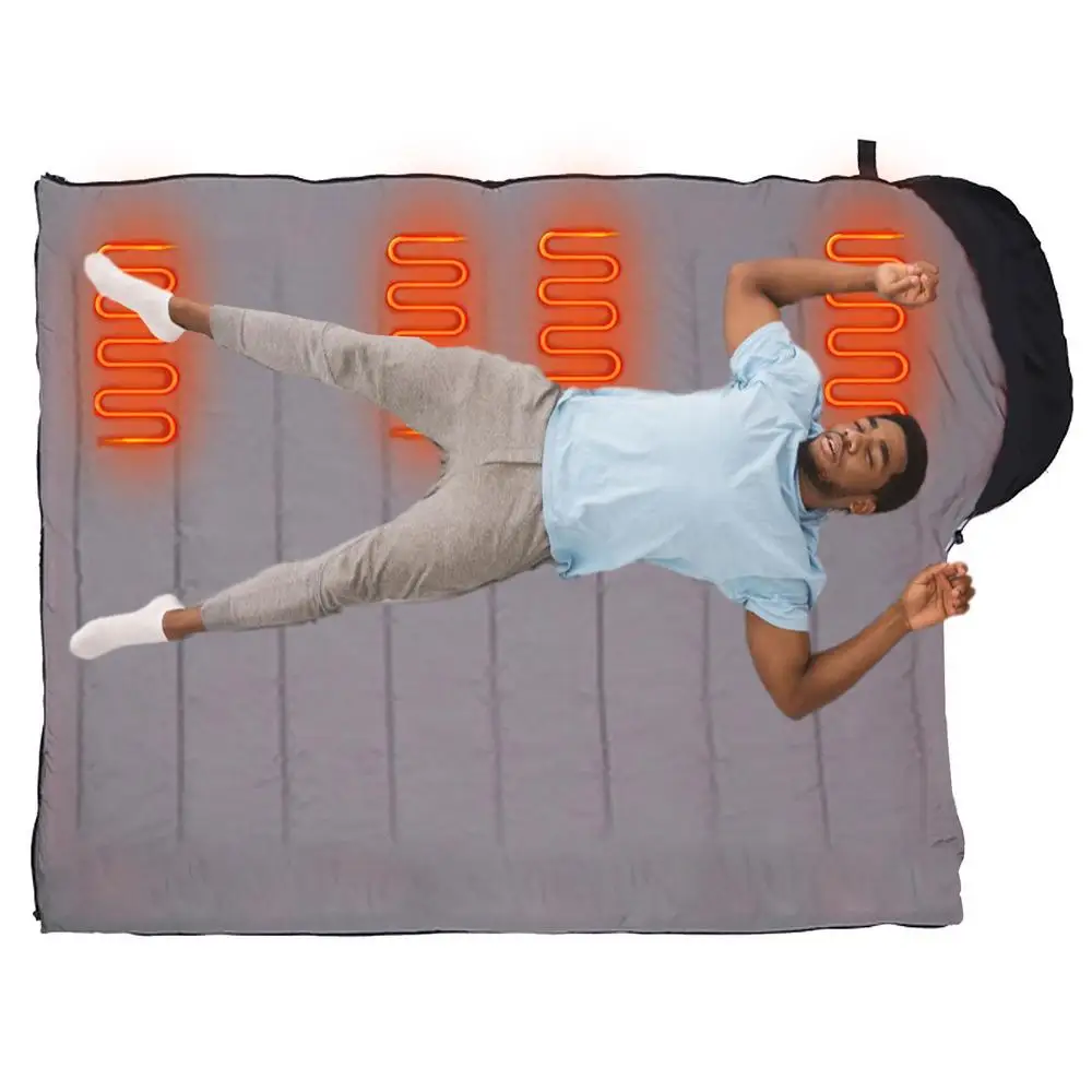 Heated Sleeping Bag For Camping Battery Operated Power Bank Or Type-c/usb Powered  Sleeping Bag For Backpacking Hiking And Travel - Sleeping Bags - AliExpress