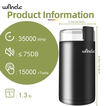 200w High-Power Coffee Grinder Household Multifunctional Coffee Bean Grinder Machine Home Appliance Kitchen Tools 220V/120V 5