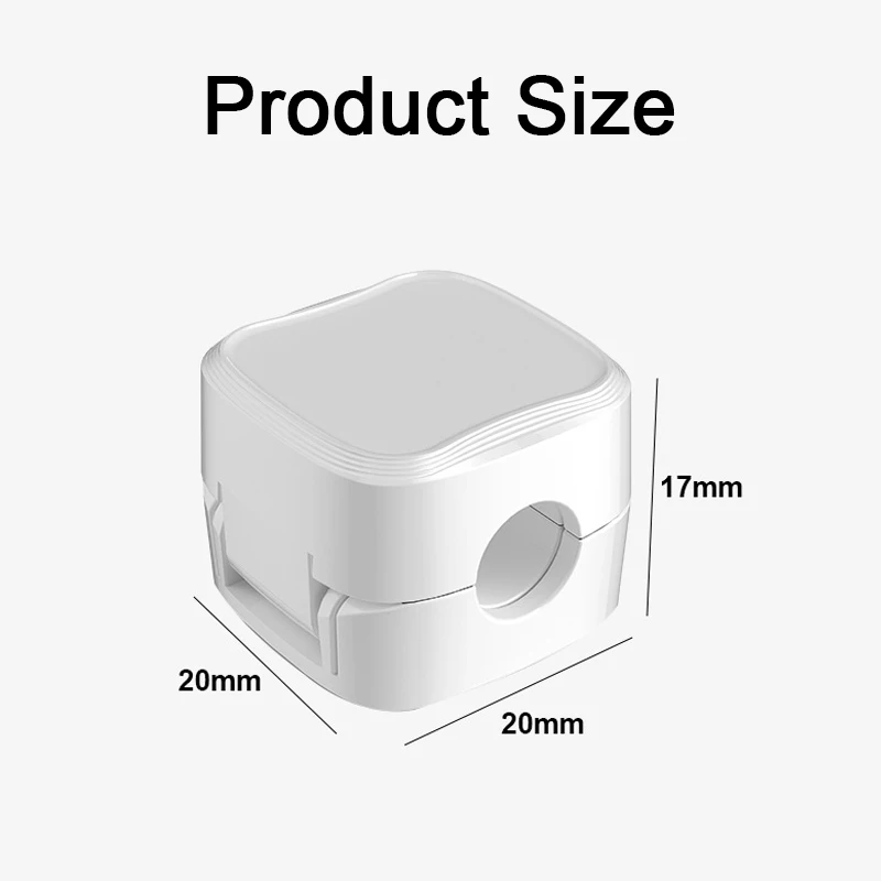 Cable Organizer Magnetic Cable Clips Cord Holder Adjustable Data Cable Organiser Non-marking Magnetic Sticky Organiser