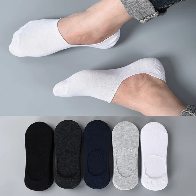 Invisible Bamboo Socks for Men Loafer Socks No Show Socks 