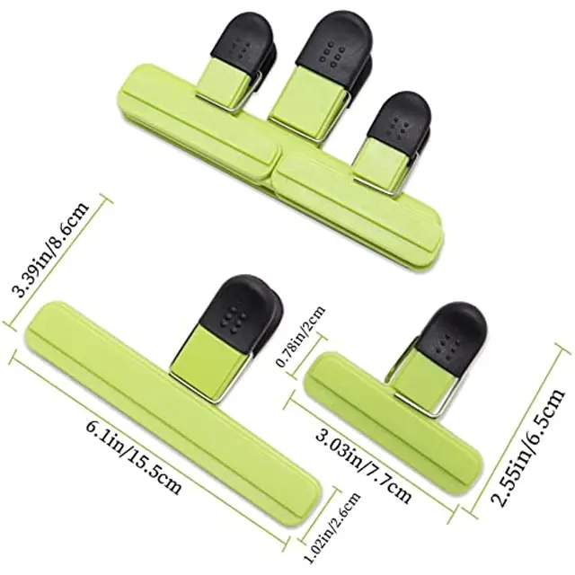 Nagy Forgács Műanyag Válogatott Méretű Élelmiszerzsák Klipek Szoros Pecsét Markolat Kávéfajtás Zsákok Kötőanyag Fájlmama Dokumentum Szervezője - Image 4