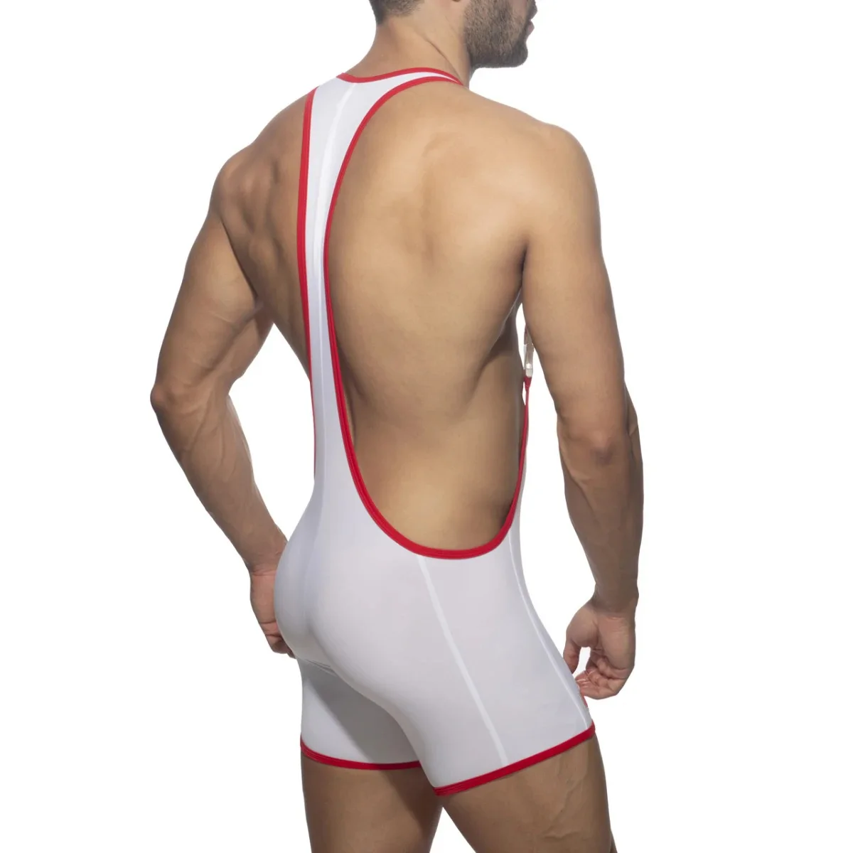 Men's Sexy Front Buckle Jockstrap Bodysuits Sportwear Fitness Wrestling Singlet Male One-piece Jumpsuit Underwear Man Bodywear