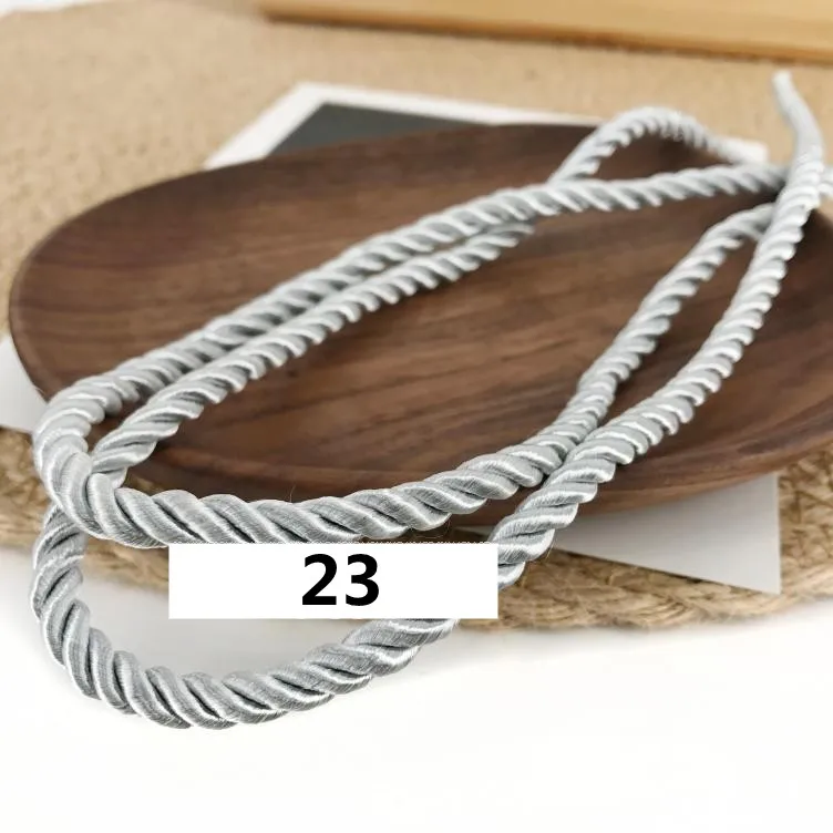5m 3mm Three-Strand Colorful Polypropylene Rope for Rustic Home Decor & DIY Projects