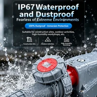 125A IP67 Waterproof Plug Socket – 3P/4P/5P 220V/380V/415V CEE Industrial Connector, Heavy Duty Shell, for Workshop Mining Plant 3