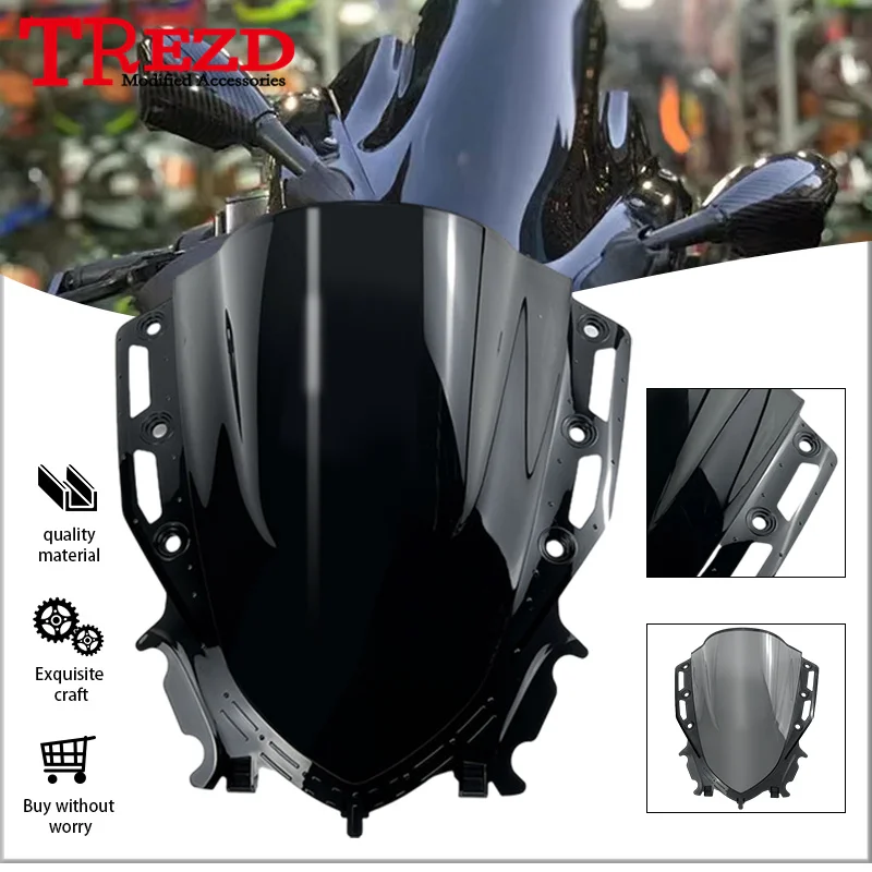 

r15 v4 Front WindScreen Deflector Protector For YAMAHA YZF-R15 V4 2021-2023 2022 Motorcycle Windshield Windscreen Spoiler Visor
