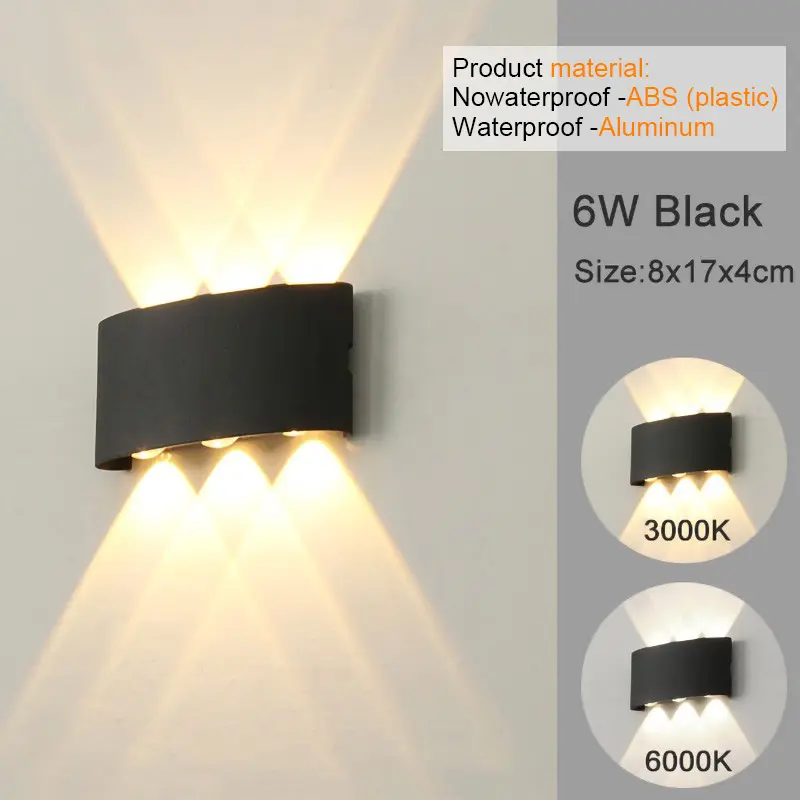 LED Wall Sconces Modern Indoor Outdoor Lamp, White Up Down Wall Mount Lights for Living Room Hallway Bedroom Decor - Image 8