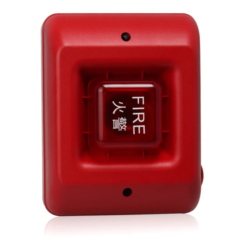 

YX-SG714 Acousto Optic Alarm Stroboscopic Fire Alarm DC 24V Outdoor Alarm Acousto Optic Horn for Fire Alarm