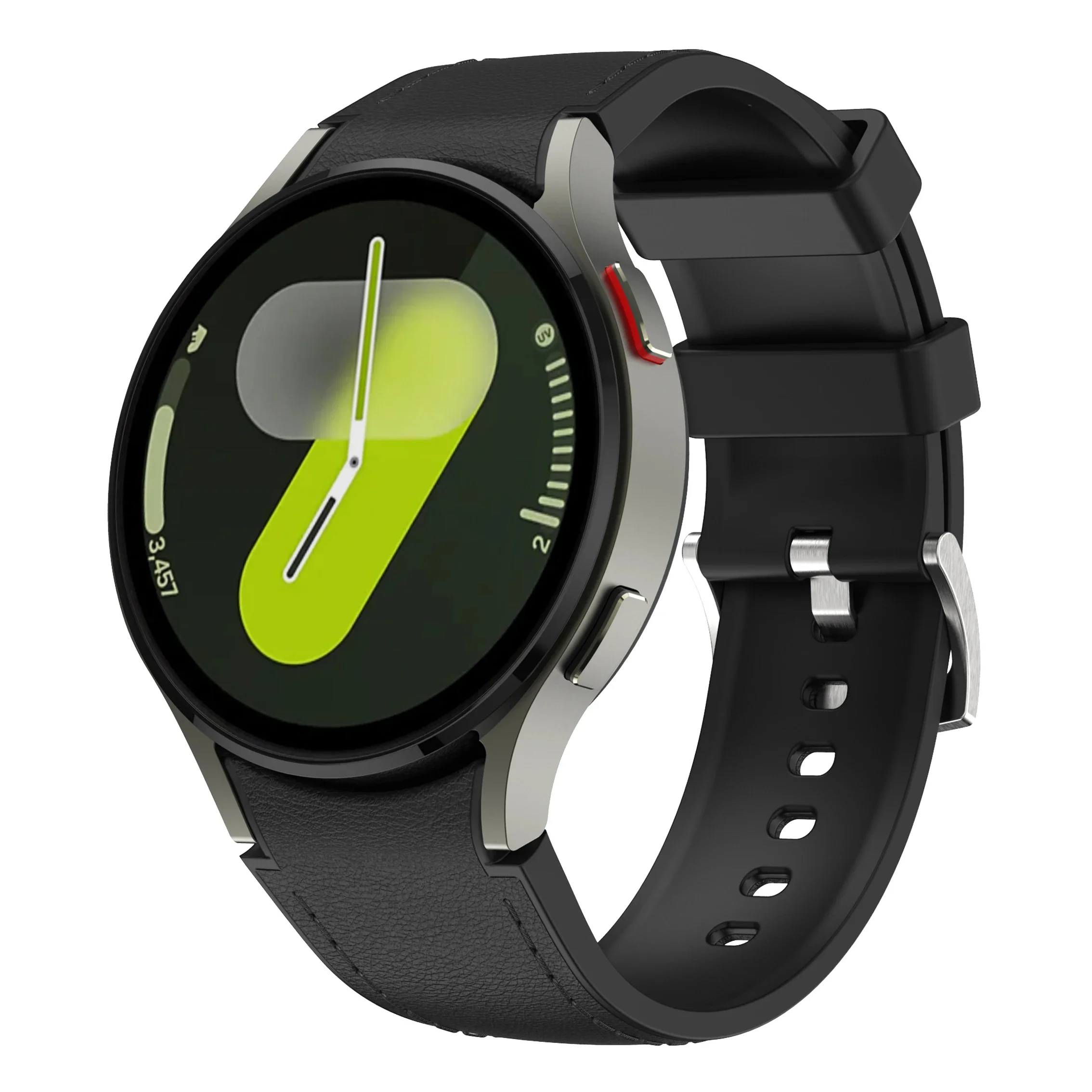 Premium Silicone-Leather Hybrid Wristband