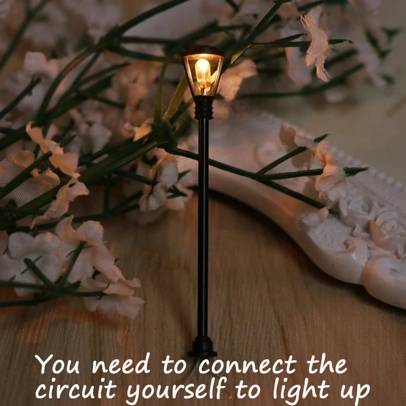10 Stuks Model Wandlampen HO Schaal 1 cm LED