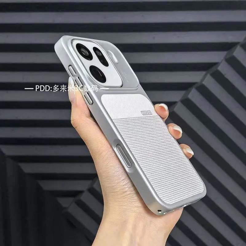 Luxury Leather Acrylic Case with Built-in Magnetic Cover - Shockproof & Wireless Charging Compatible