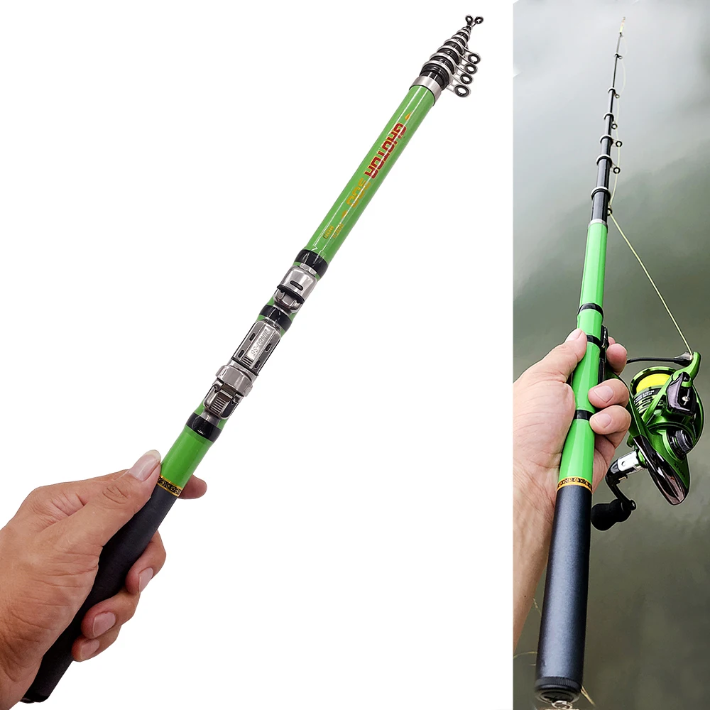 Mini Canne à Pêche Télescopique Portable 1.5M - Canne Pliable Pour Pêche En Mer Et Eau Douce