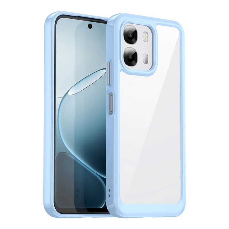 Transparent Colorful Shockproof TPU Protective Phone Case