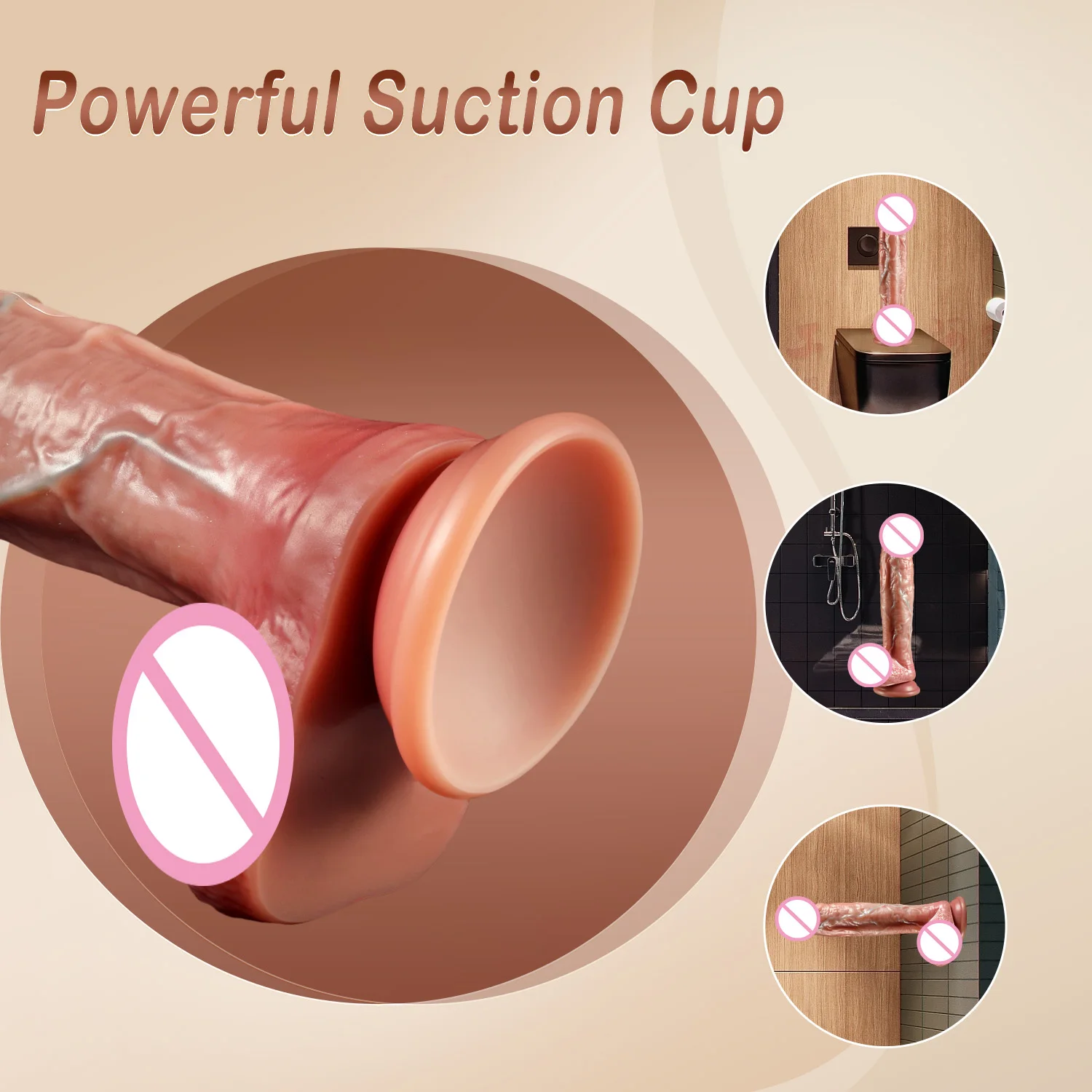 Sex toys Huge Realistic Glans Dildo Big Penis Anal Butt Plug With Suction Cup Fake Dick G-Spot Vagina Stimulator for Women