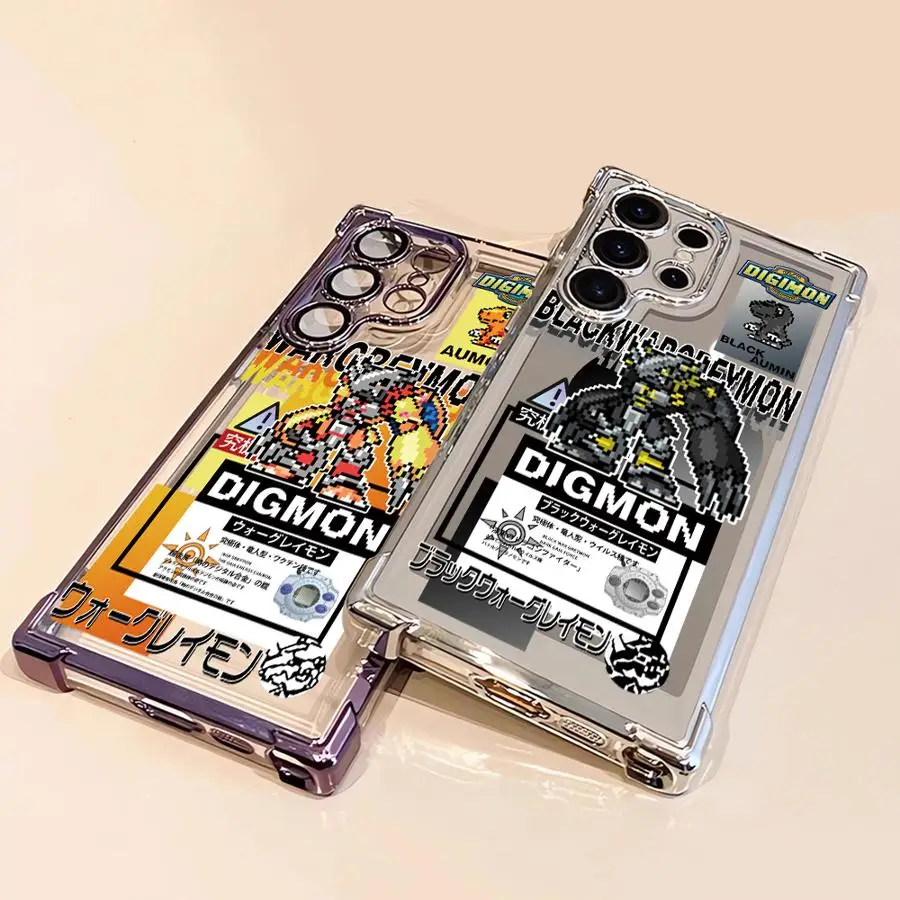 Transparent Protective Phone Case with Digimon Adventure Design