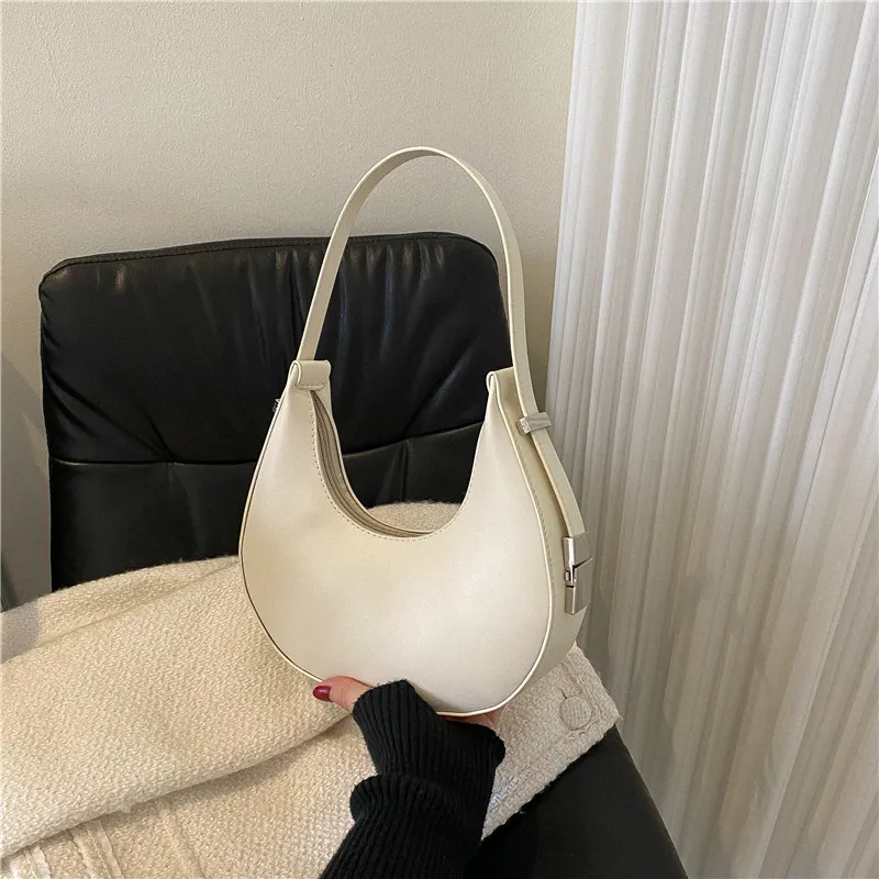 Fashion Luxury Design PU Leather Shoulder Bag Women Small Clutch Handbag Purse Female Underarm Bag