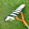 Thatch Rake for Lawn Care Detachable Dethatching Rake Garden Leaf Rake Soil Cultivator Lawn Aerator Tool with Adjustable Handle 4