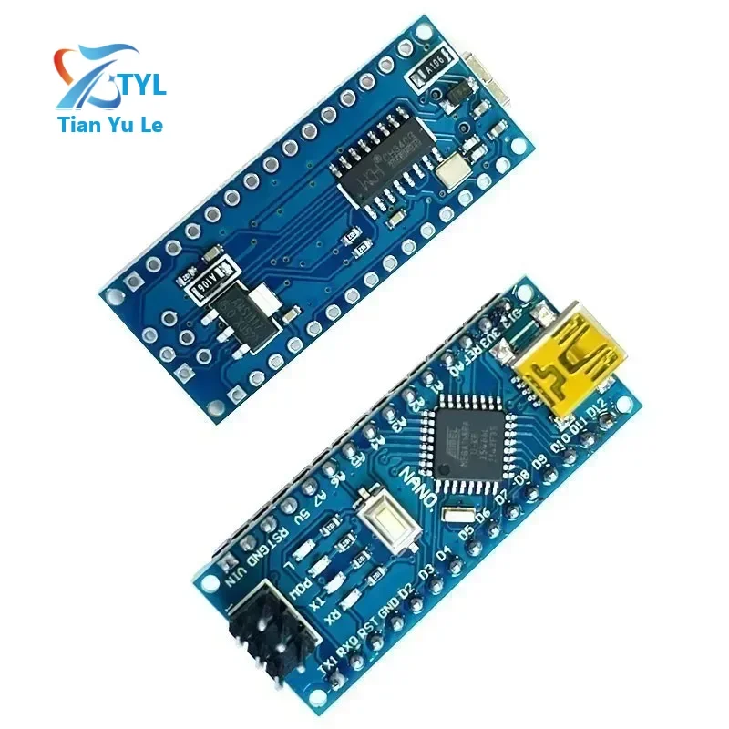 Совместимый красный контроллер для Nano Mini USB с Загрузчиком для драйвера Arduino CH340 16 МГц ATMEGA168P
