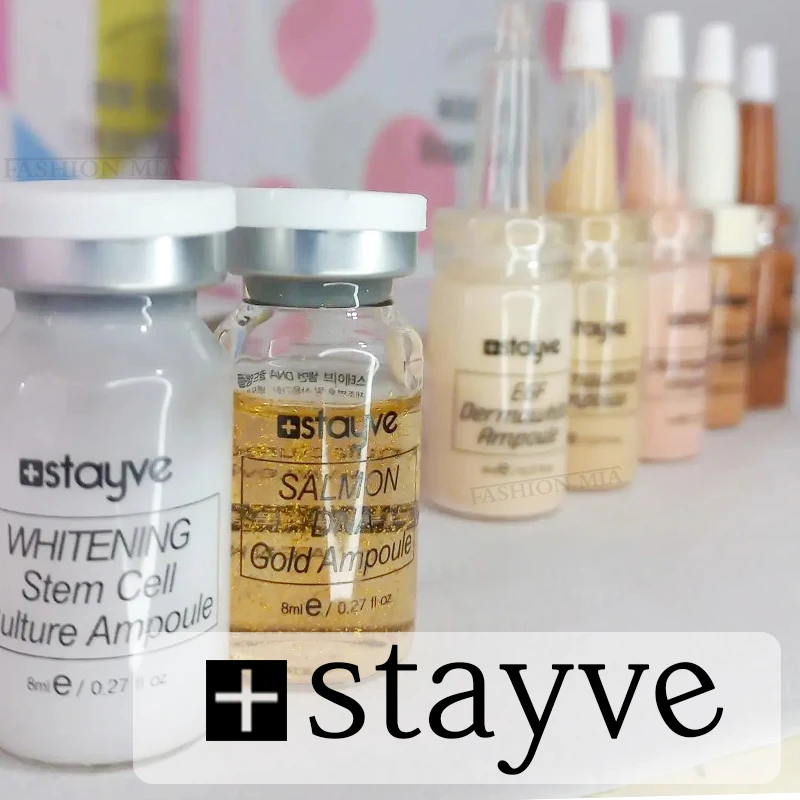 Korean Makeup Stayve BB Glow Starter Ampoule Liquid Foundation Add Hyaluronic Acid/Niacinamide/Peptide Skin Care Serum Essence