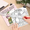 Picture Book Coloring Book - Cute Little Shops, Easy Coloring Doodles, 24 Pages of Fun and Creativity 4