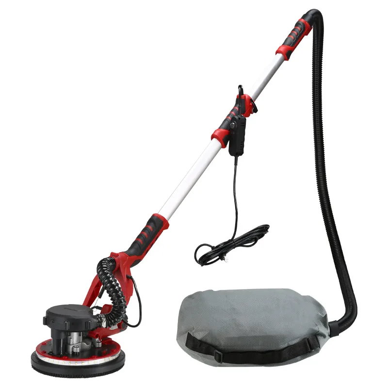 Multifunctional Wall Sander Wall Putty Grinder Sandpaper Machine Telescopic Long Pole Grinding Machine with Light