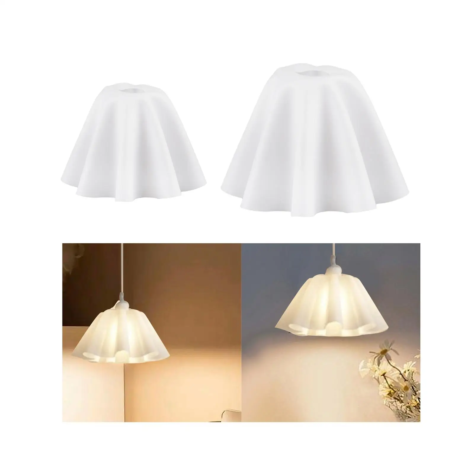 Description Picture 4 of itemConstruction Lamp Shade Replacement PVC Lampshade Lamp Elegant Cover for NightStand Living Room Bedroom Table Lamp Ceiling Lamp