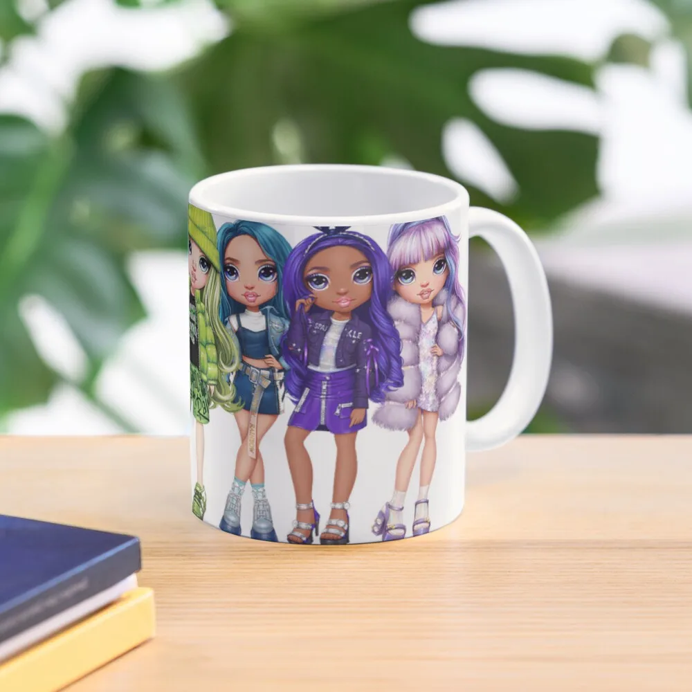 

Rainbow high main characters and logo Coffee Mug Glass Cups Thermal Cups Cups For Tourist Mug