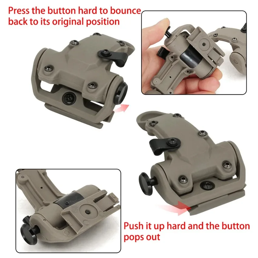 TAC-SKY Tactical Military Headset Accessory Helmet ARC Rail for RAC Noise Cancelling Shooting Headset Outdoor Sport Hunting