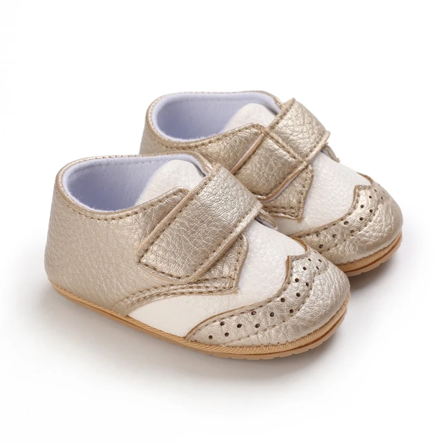 Baby Walking Shoes Golden Baby First Walkers Shoes Gold Princess Shoes Comfortable Soft Soled Non Slip Walking Shoes Pre-Walkers E30 golden