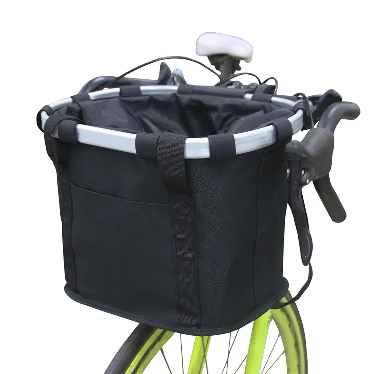 Title 12, Pet Bicycle Bag Carrier Fold Bike Basket Seat H...