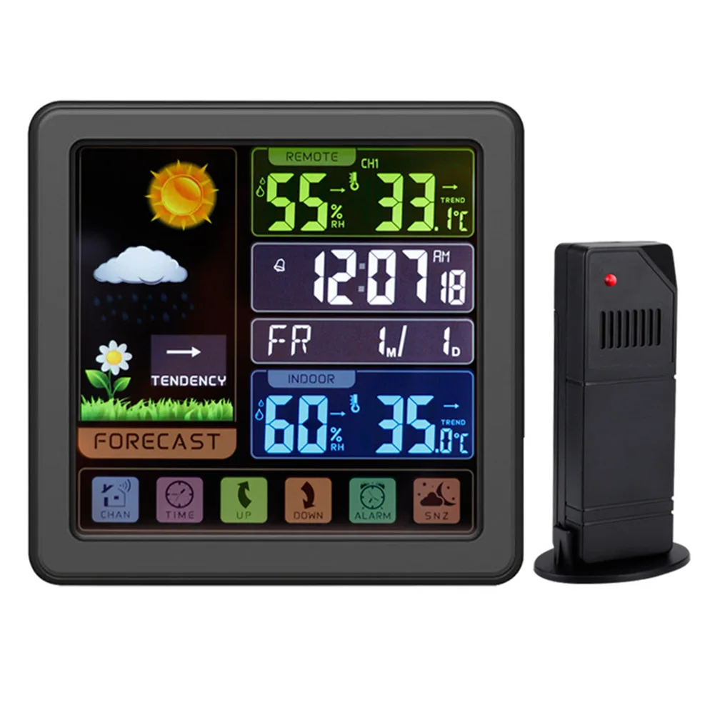 

Alarm Clock Function Display Alarm Clock Clock Display Sensors Thermometer Weather Station Accurate Dual Power Supply