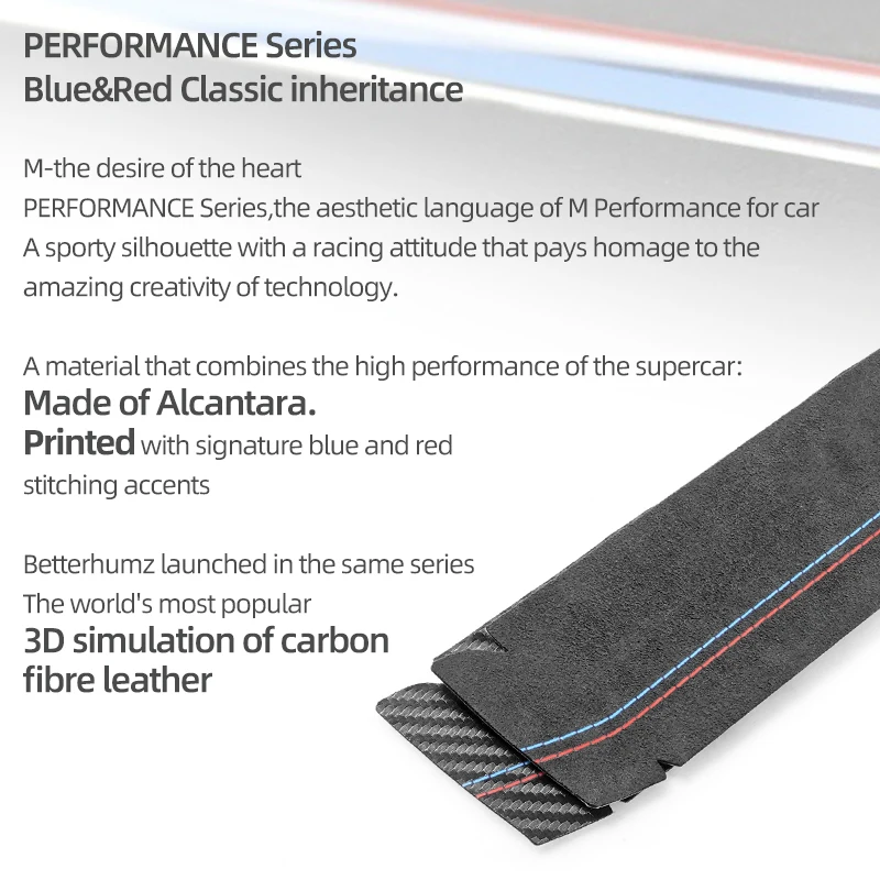 Car Interior Trim For BMW E39 Series 5 Made of Alcantara Car Interior Dashboard Panel Trim Strips Instrument Performance Stickers Accessories