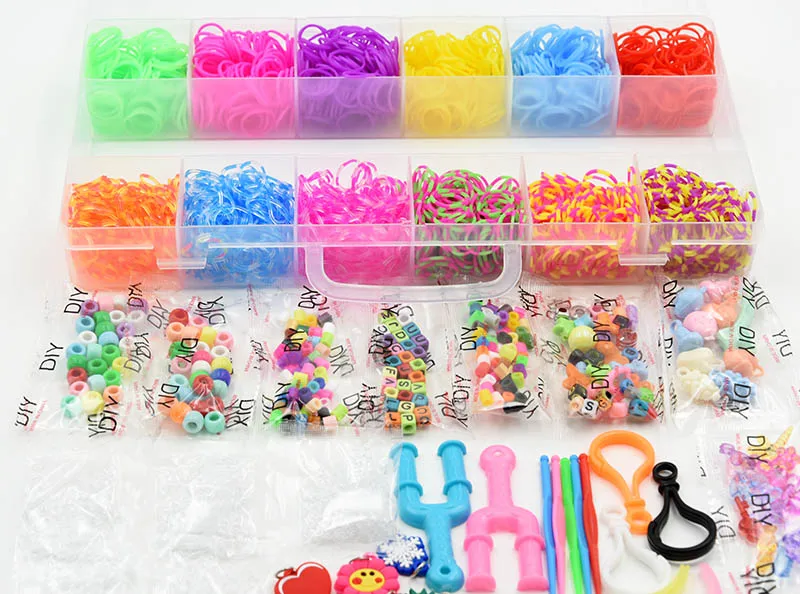 Loom Acrylic Rubber Band Clips  Rubber Bands Bracelets Crafts - 48pcs  11x0.5mm - Aliexpress