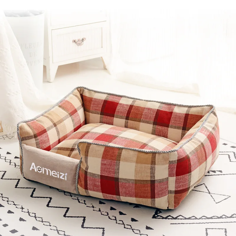 Square Removable and Washable Summer Mat Dog Kennel Four Seasons Universal Cat Kennel Teddy Corgi Pet Products
