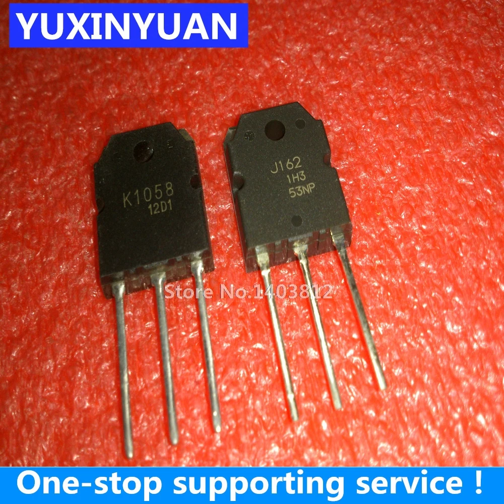 

2PCS K1058 J162 2SK1058 2SJ162 TO-3P IC NEW IN STOCK