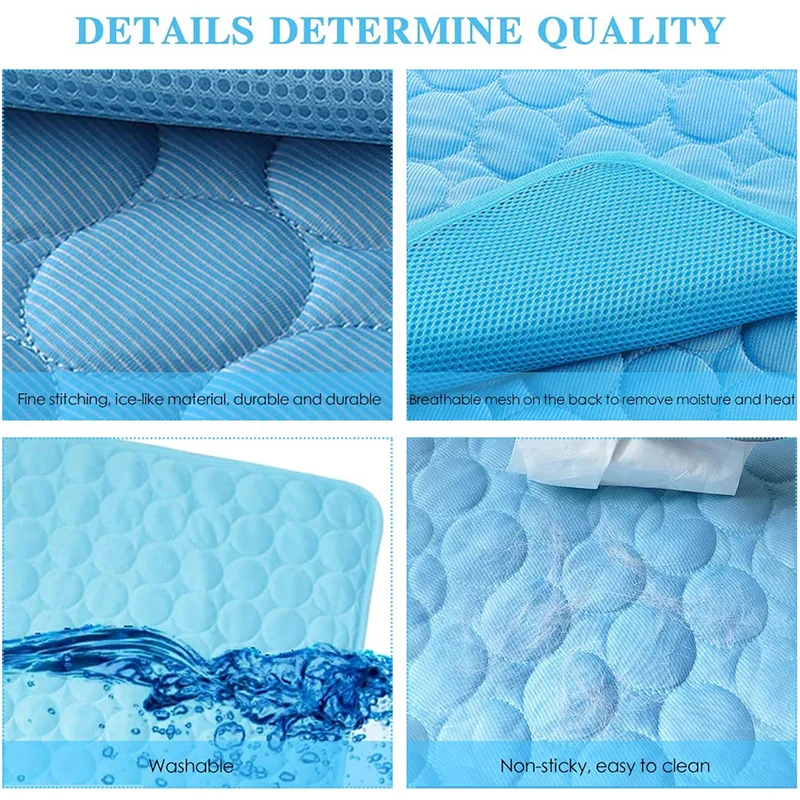 Dog Cooling Mat Large Self Cooling Mat for Small Medium Large Dogs Cats Pet Durable Ice Blanket Washable Dog Accessories Supply 2