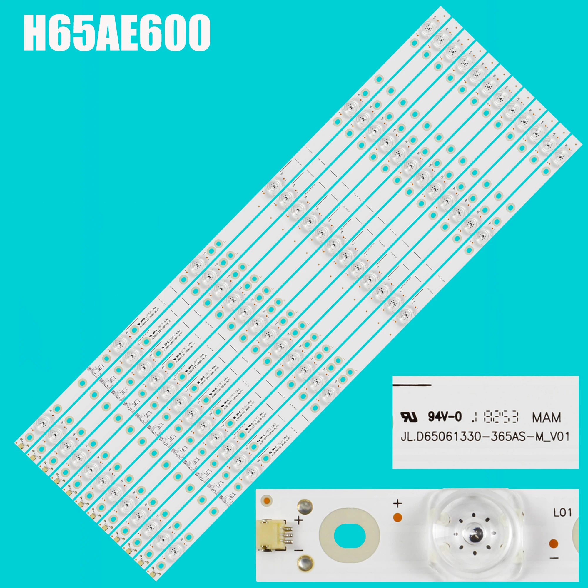 12 pz 611mm 3V1W Retroilluminazione TV Parti di Riparazione