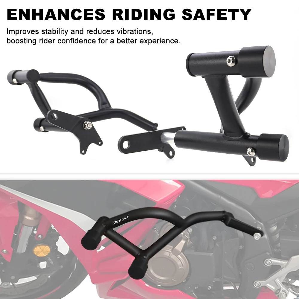 혼다 CBR500R / ABS 2016-2025 CBR500 R 엔진 가드 하이웨이 바 범퍼 프로텍터 레이스 레일 모터사이클 스턴트 크래시 케이지 호환