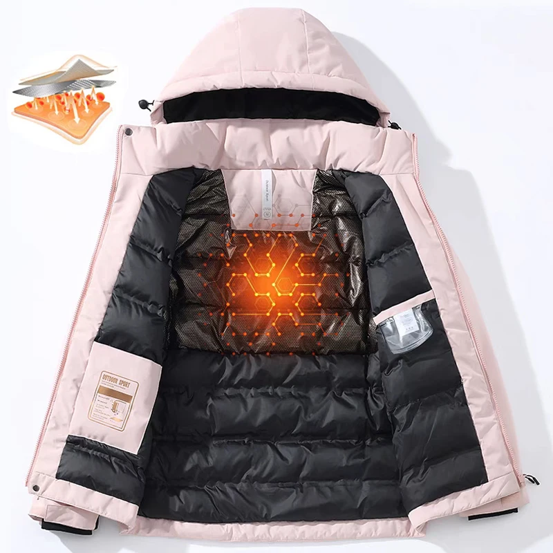 Women's Ski Suit Brands Windproof Waterproof Thicken Warm Snow Coat Winter Skiing And Snowboarding Jacket and Pants Set ski jacket women ski pants