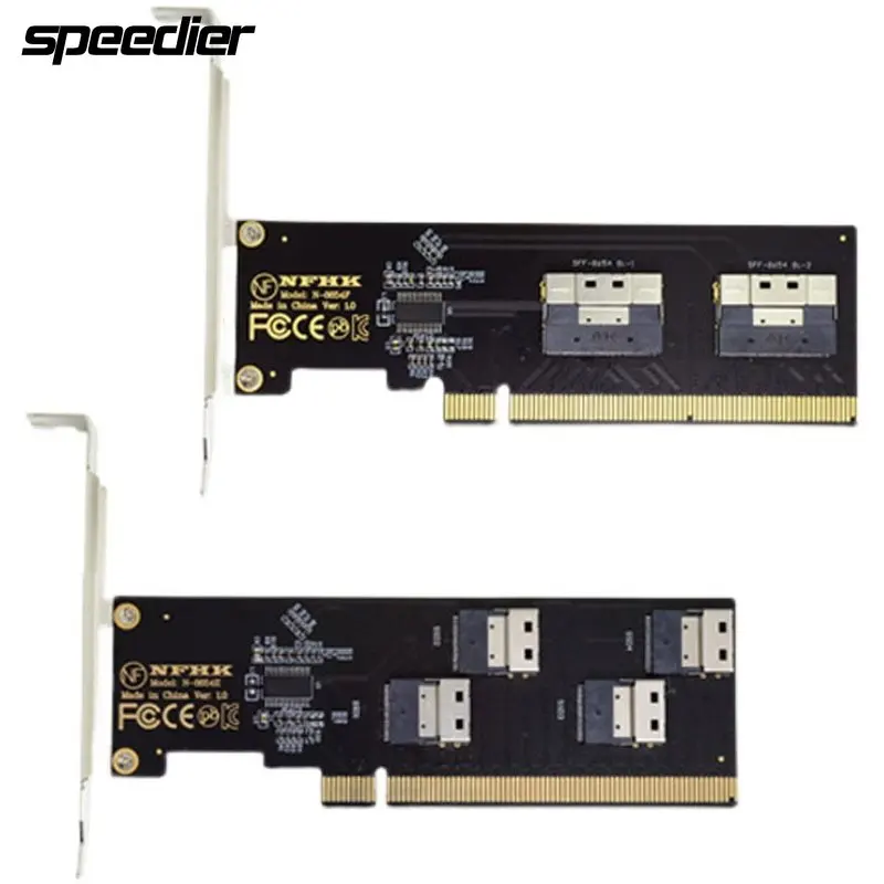 dual-portas-quatro-slimline-sff-8654-4x-4-nvme-para-pcie-express-30-4-4-x16-raid-card-vroc-raid0-hiper-adaptador-de-cartoes-divididos