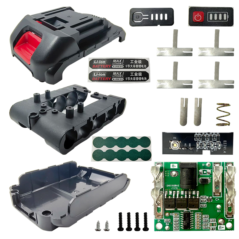 5*18650 Battery Holder No Original for Makita 18V Li-ion Battery Case PCB Protection Circuit Board for Lomvum Zhipu Hongsong