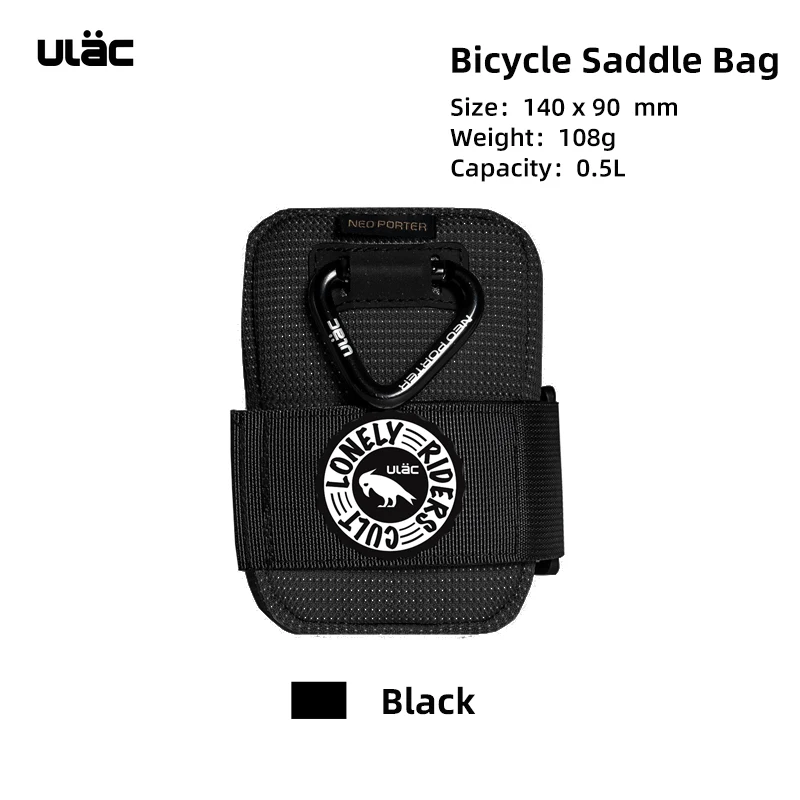 Compact Waterproof Bicycle Saddle Bag - Shockproof, Durable Fabric Rear Pack Tail Pouch