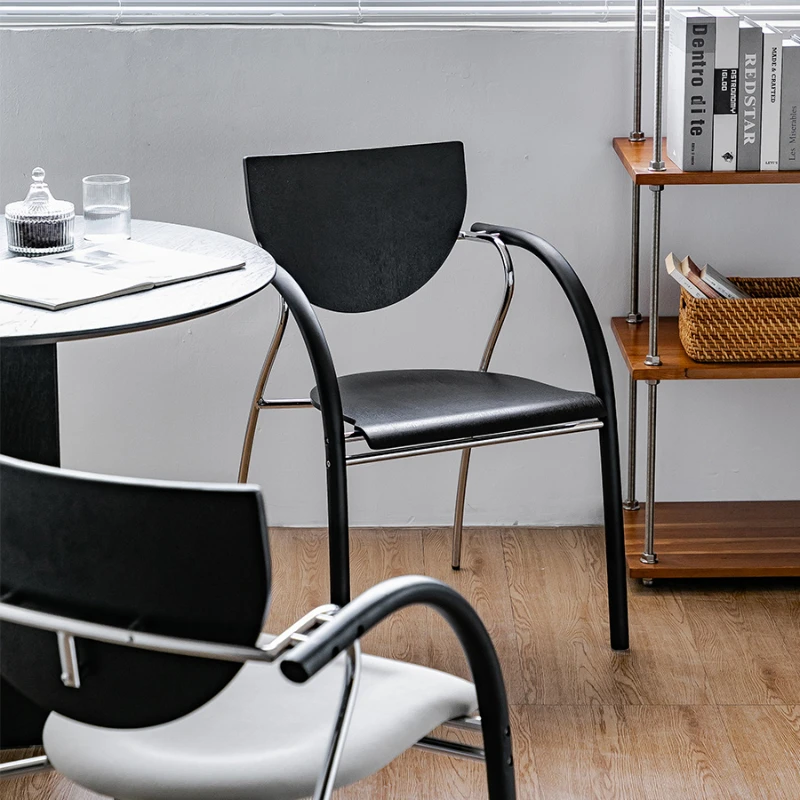 

Retro dining chair modern simple luxury home room backrest