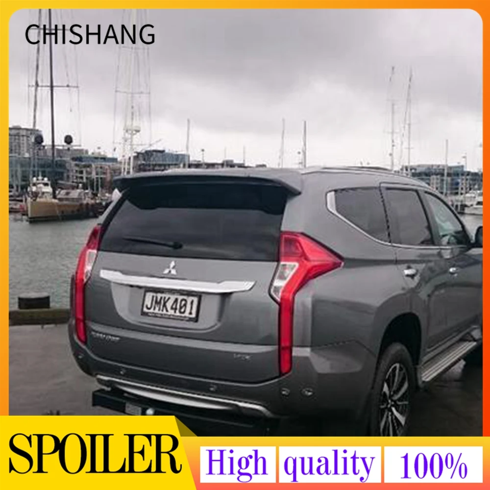 For Mitsubishi Pajero Sport Spoiler 2016 2017 2018 ABS Plastic Unpainted Color Rear Trunk Tail Wing Lip Spoiler Decoration 1Pcs 1